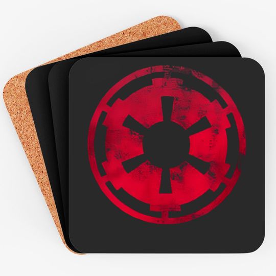 Star Wars Movie Aging Empire Symbol Adult Coasters