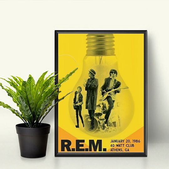 R.E.M 1986 Poster, Concert Vintage Poster
