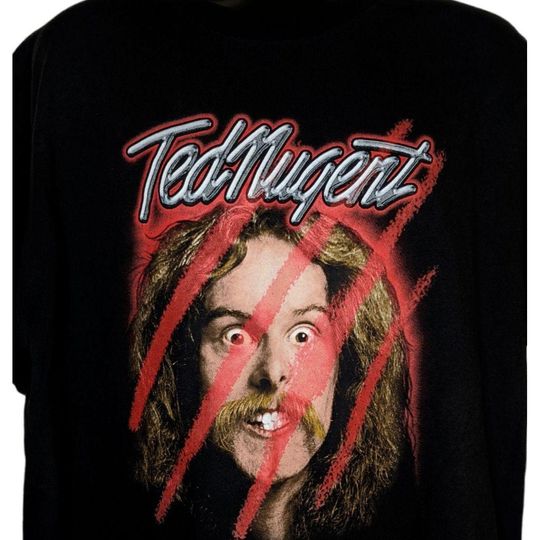 Ted Nugent 20 Years Vintage 90s T-shirt, Cat Scratch Fever Shirt