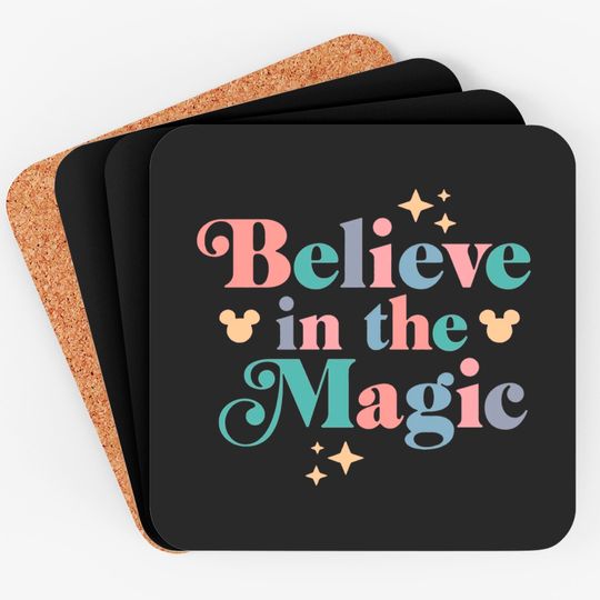 Believe In The Magic Coasters| Disney Coasters| Magic Kingdom Coasters