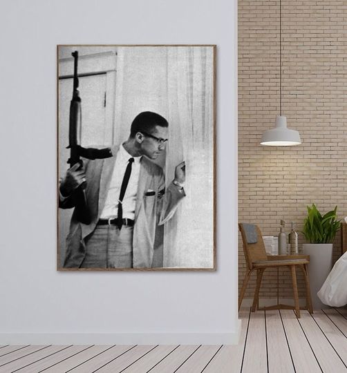 Malcolm X Canvas Poster