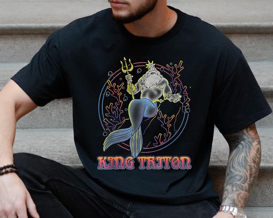 King Triton Coral Circle Throne Shirt