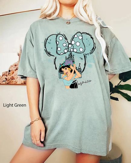 Jasmine Princess Shirt, Princess Jasmine, Disney Jasmine Princess, Watercolor Disney Princess Shirt