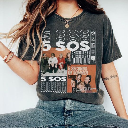 5 Seconds Of Summer Music Shirt, V1 Y2K Merch Vintage The Show