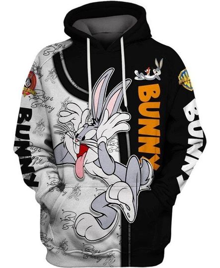 Bugs Bunny Pullover Hoodie, Disney Bunny ,Bugs Bunny Hoodie