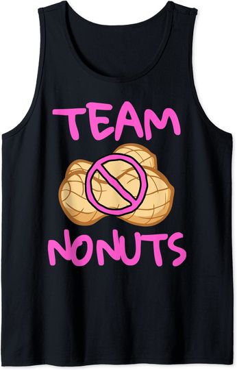 Team No Nuts Funny Team Girl Baby Gender Reveal Tank Top