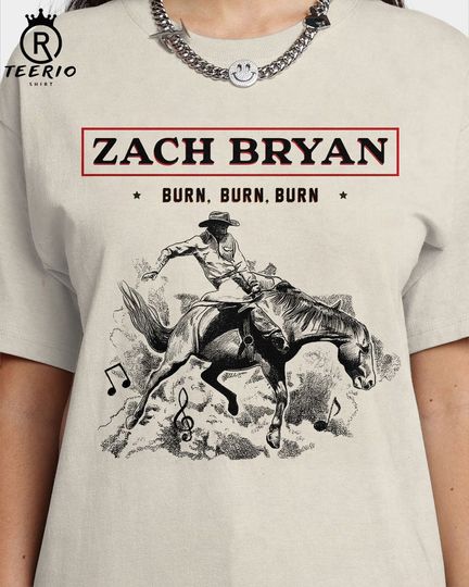 Zach Bryan Shirt, Zach Bryan Burn Burn Burn Tour 2023 Shirt, Country Music Shirt, Western Shirt