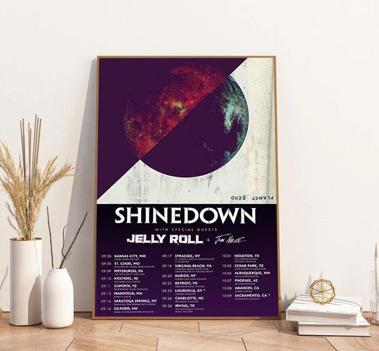 Shine down Planet Zero World Tour Poster