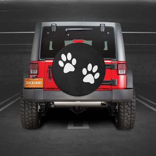 Dog Paw Tire Cover | SUV Spare Tire Cover