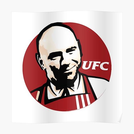UFC KFC Dana White Premium Matte Vertical Poster