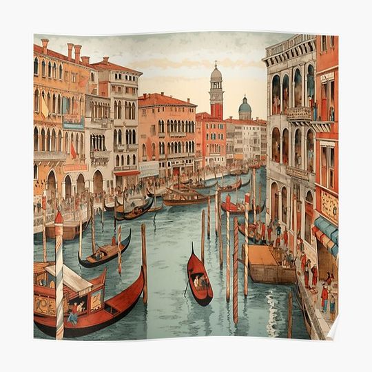 Venice Premium Matte Vertical Poster