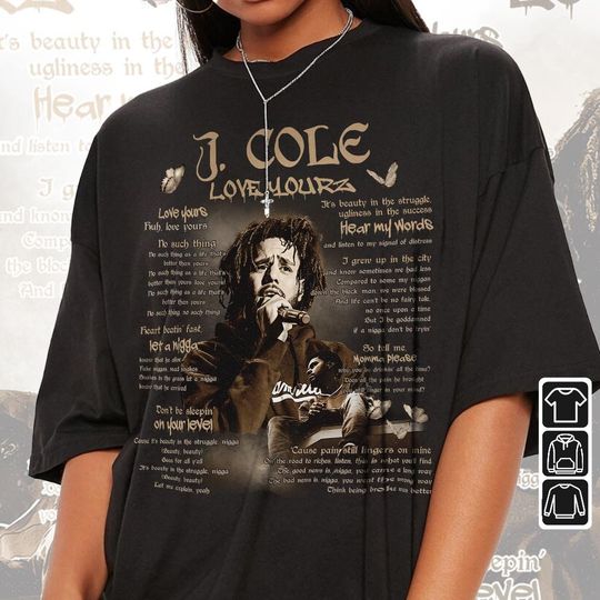 J. Cole Love Yourz Rap Shirt, J. Cole Vintage Retro 90s Graphic Tee