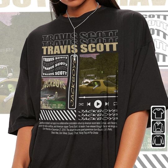Travis Rap Shirt, JackBoys Album Vintage, Travis Shirt