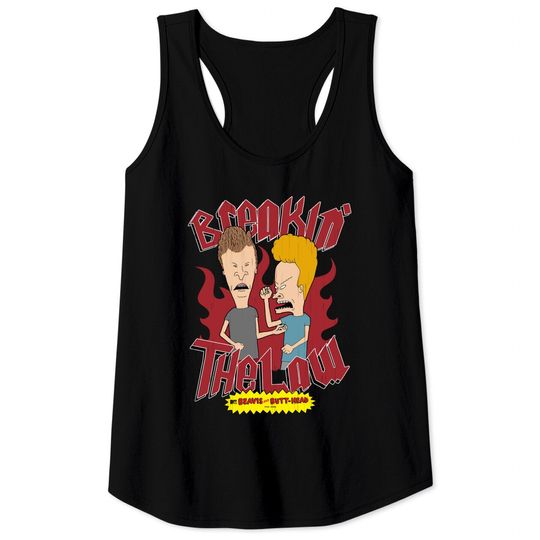 Beavis and Butthead Breaking The Law MTV TV Tank Tops
