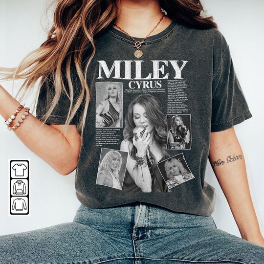 Miley Cyrus Music Shirt K1, Miley Cyrus Album Music