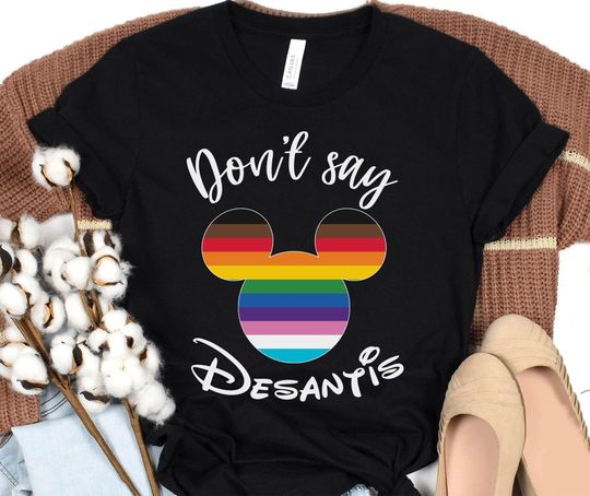 Mickey Mouse Rainbow Don't Say Gay Don't Say Desantis T-shirt / LGBT Pride Shirt