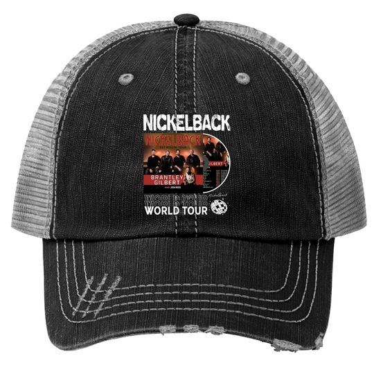 Nickelback Music Trucker Hats, Vintage Nickelback Get Rollin' Tour 2023
