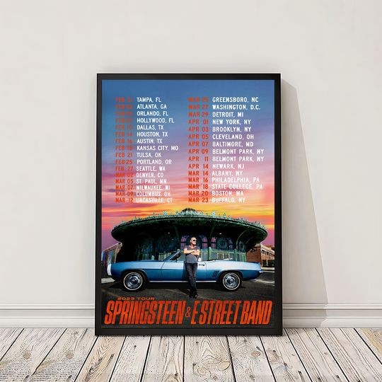 Bruce Springsteen and The E Street Band World Tour 2023 Poster