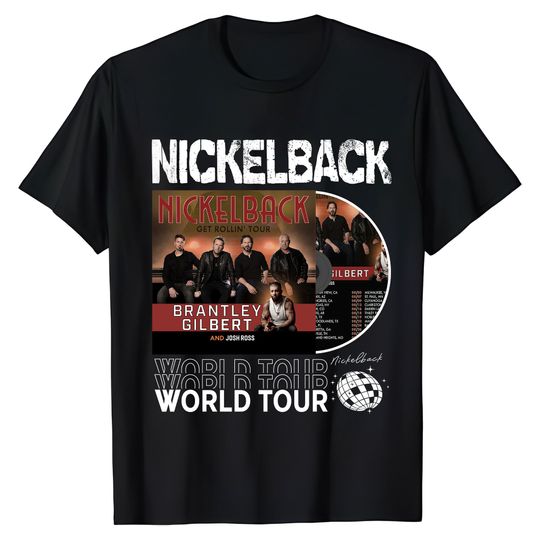 Nickelback Music Shirt, Vintage Nickelback Get Rollin' Tour 2023