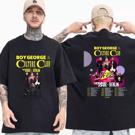 Howard Jones 2023 Tour Shirt, Boy George With Culture Club, Boy George Fan Shirt
