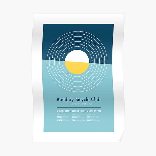 Bombay Bicycle Club Tour Premium Matte Vertical Poster