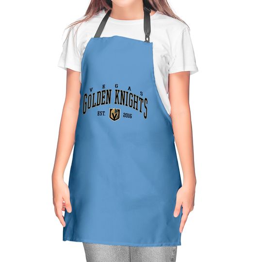 Vegas Golden Knights Crewneck Kitchen Aprons | Vintage Golden Knights Kitchen Aprons