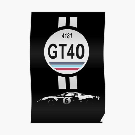 GT40 4181 Premium Matte Vertical Poster