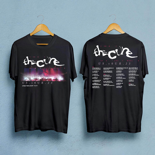 The Cure 2023 North American Tour Dates T-Shirt, The Cure 2023 Tour Concert Shirt
