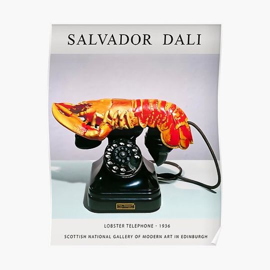 Salvador Dali - Lobster Telephone Premium Matte Vertical Poster