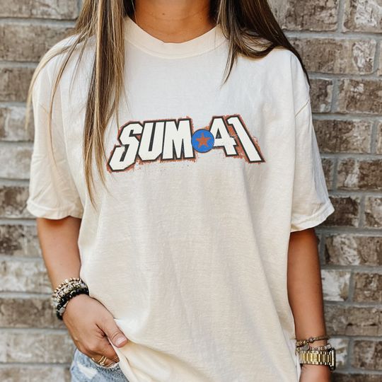 Sum 41 T-Shirt, Oversized Shirt, Classic Rock, Vintage, Vintage T Shirt, Retro Vintage Shirt, Trendy Gifts, Sum 41