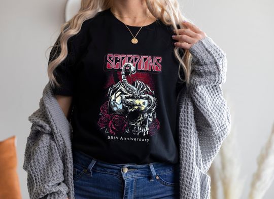 Scorpions 55th Anniversary Rock n' Roll T Shirt, Rock n' Roll Shirt,