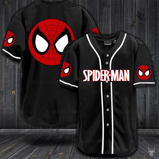 Spiderman Shirt, Spiderman Jersey Shirt, Spiderman Baseball Jersey, Spiderman Baseball Shirt