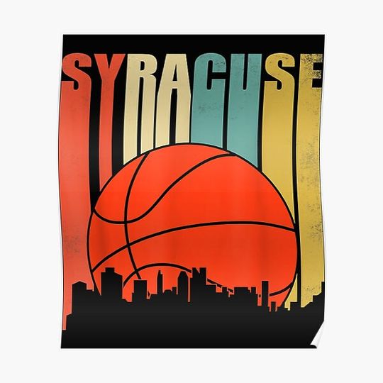 Vintage Syracuse Basketball New York Premium Matte Vertical Poster