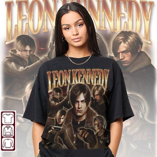Leon Kennedy 90s Vintage Shirt, Leon Kennedy Shirt, Leon Kennedy Tee