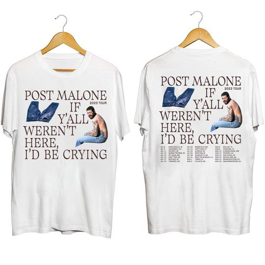 Post Malone 2023 Tour Shirt, Post Malone Fan Shirt, Rapper Post Malone Concert Shirt