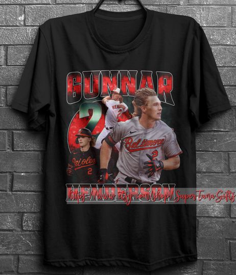 Gunnar Henderson T-shirt, Gunnar Henderson 90s Bootleg, 90s Football Shirt