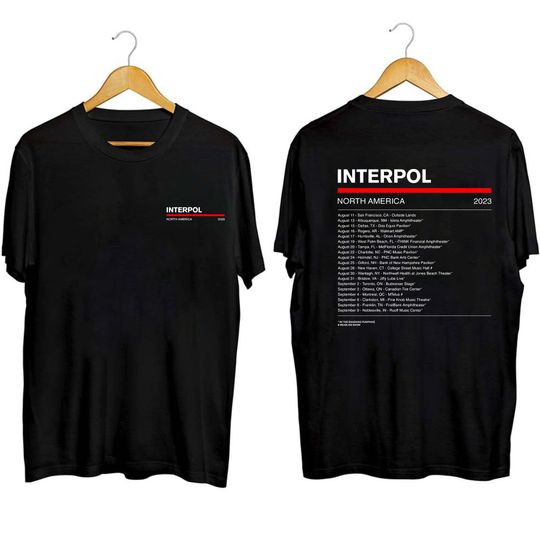 Interpol 2023 Tour Shirt, Interpol Band Fan Shirt, Interpol Rock Band 2023 Tour Shirt