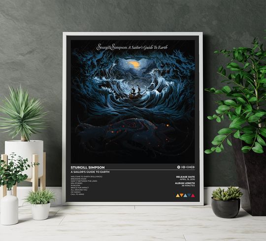 Sturgill Simpson Poster | A Sailor's Guide to Earth Album Poster