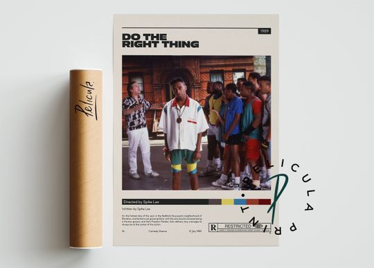 Do the Right Thing Poster | Spike Lee | Minimalist Movie Poster