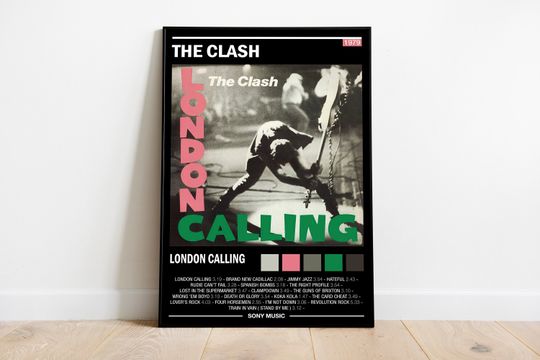 The Clash London Calling Album Poster