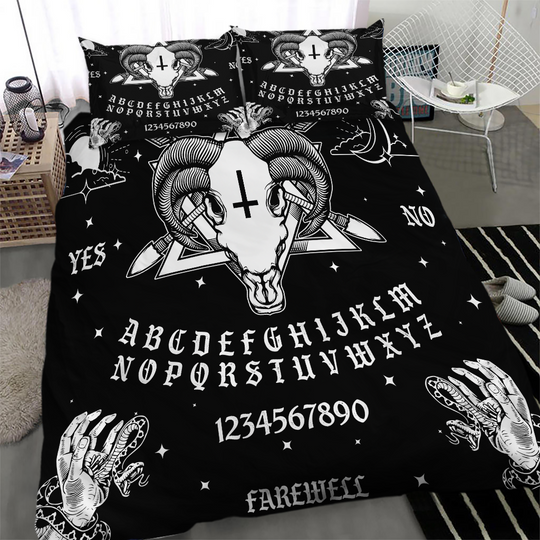 Baphomet Ouija Board Quilted Bedding Set