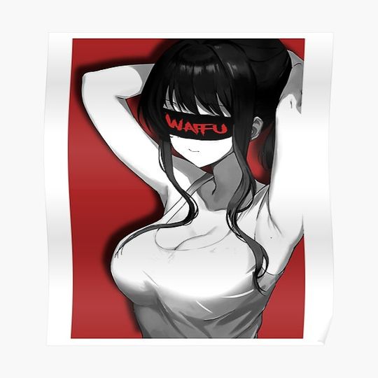 sexy anime girl Premium Matte Vertical Poster