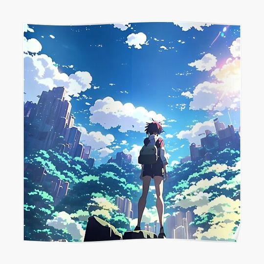 Anime art Premium Matte Vertical Poster