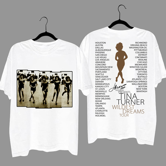 Tina Turner Wildest Dreams Tour 1996 T- Shirt, Tina Turner T-Shirt, Tina Turner Tour 96 Shirt