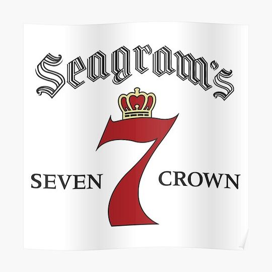 SEAGRAM’S 7 CROWN AMERICAN WHISKEY Premium Matte Vertical Poster