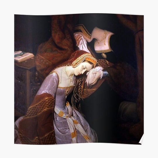Anne Boleyn in the Tower by Edouard Cibot | The six Premium Matte Vertical Poster