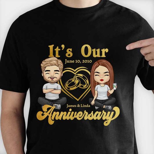 It's Our Anniversary - Personalized Unisex T-Shirt, Hoodie, Sweatshirt - Gift For Couple