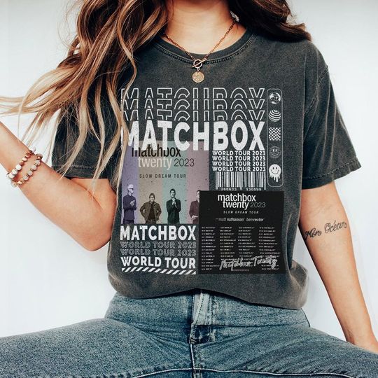 Matchbox Twenty Music Shirt, Vintage Matchbox 20 Summer 2023 Tour Album