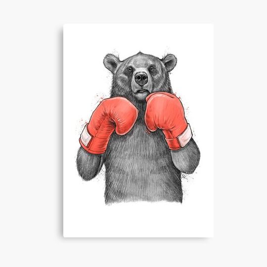 Bear Boxer Canvas
