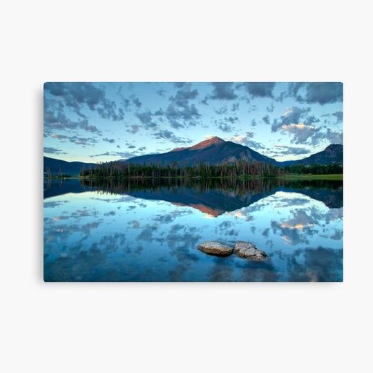 Lake Dillon at sunrise - Frisco, Summit County, Colorado Canvas